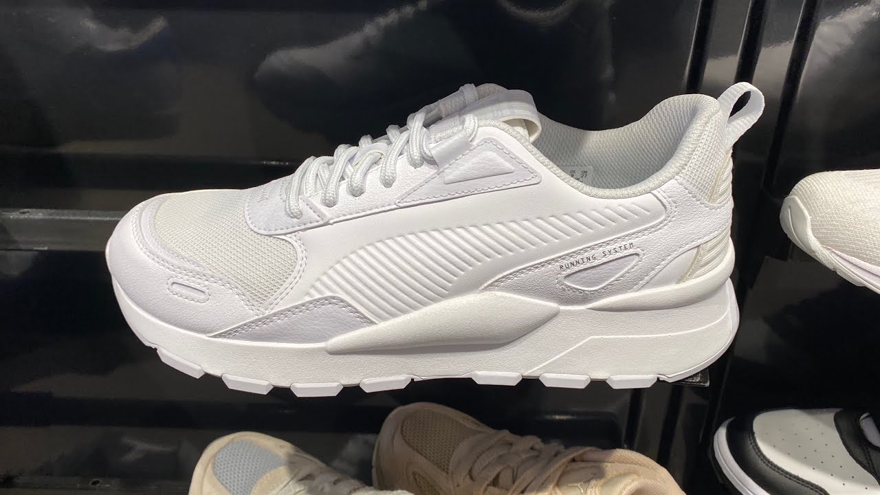 Puma RS 3.0 Essentials “Triple White” - Style Code: 392611-01 - YouTube