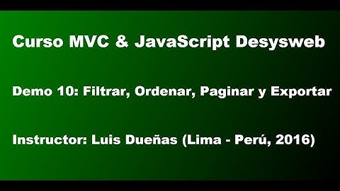 Curso MVC & JavaScript Desysweb - Demo 10