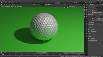 Golf Ball Modelling and Rendering in Blender 2.8 || Blender Tutorial