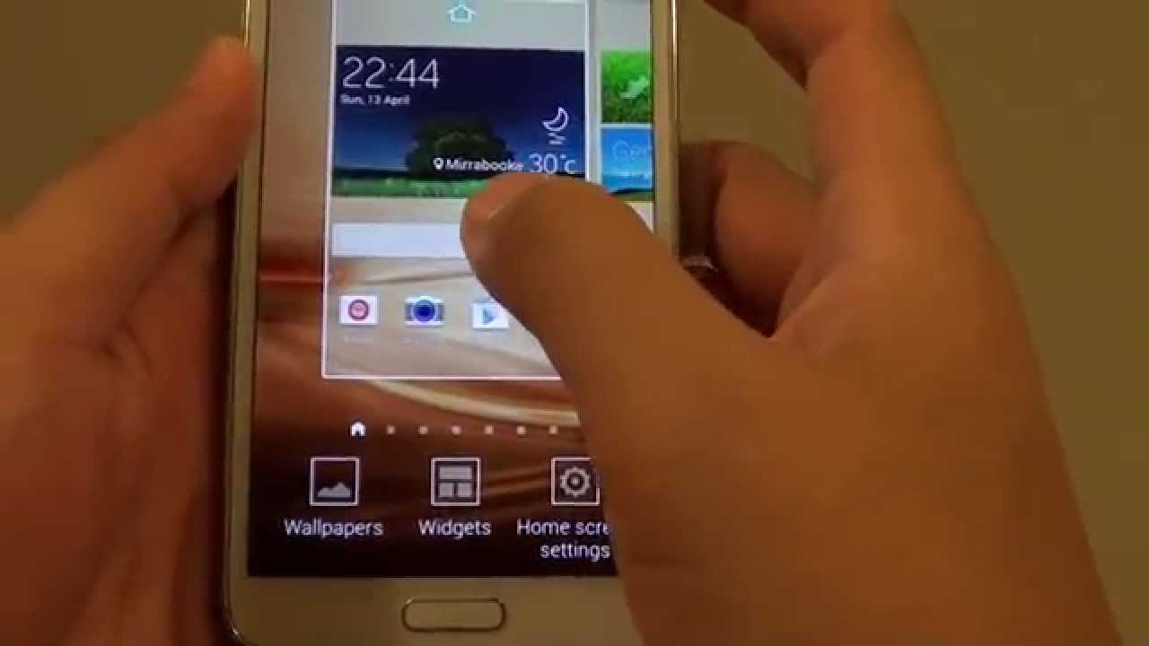 Galaxy s5 home screen
