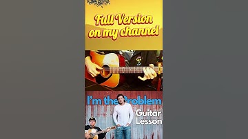 Thumbnail of "I'm the Problem" Guitar Lesson | Morgan Wallen #Guitar #lesson #trending