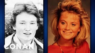 Amy Poehler & Conan Compare High School Yearbook Photos | CONAN on TBS