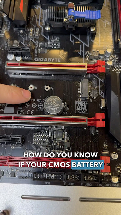 How to test a CMOS battery? #tech #pcrepair #pc #techtips #pcbuild #gamingpc