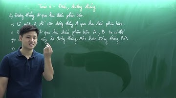 Toán lớp 6 - Điểm, đường thẳng - Thầy Lê Ngọc Diên