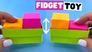 How to make origami SWITCH BUTTON [origami pop it]