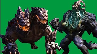 Monster Animation 3D Green Screen