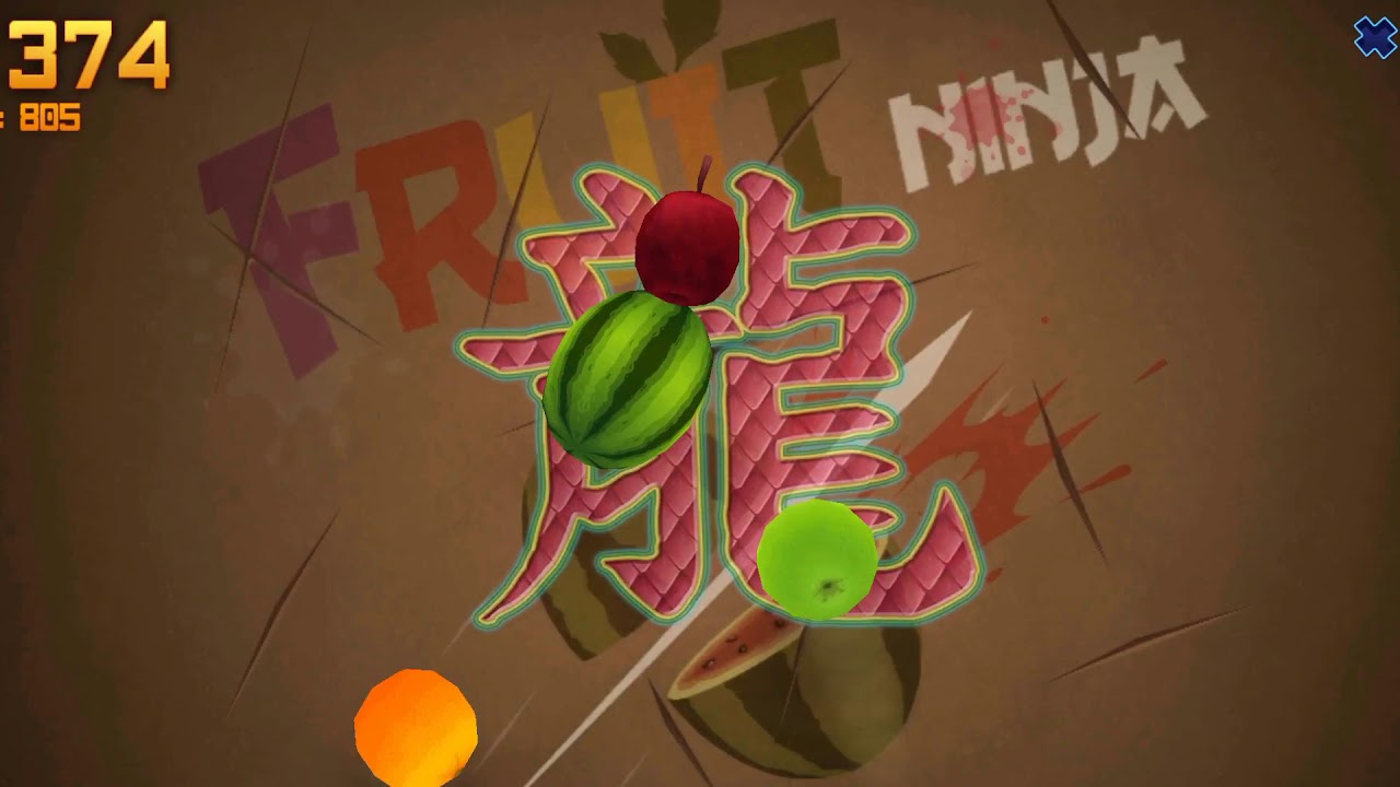 Fruit Ninja Playing Classic with King Dragon Blade 2019.