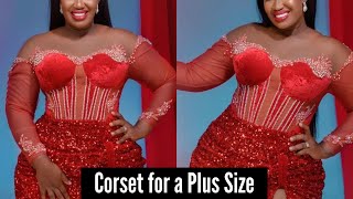 How to make a Corset with yoke for Plus Size (detailed tutorial) pattern drafting How To Draft A Big Bust Corset With Yoke Plus Size