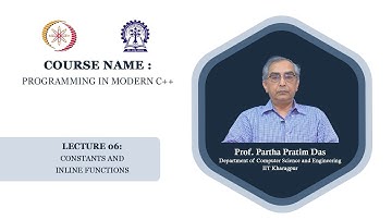 Lecture 06 Constants and Inline Functions