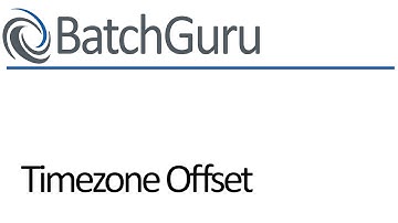 103 - Timezone Offset