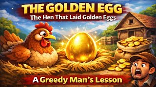 The Hen That Lays Golden Eggs 🥚✨ | Moral Story for Kids | English Cartoon Story|Stories in english 