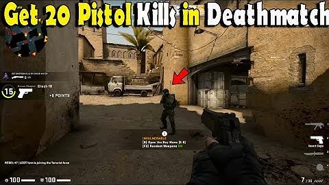 Get 20 pistol kills in Deathmatch: Dust II - Week 6 Operation Shattered Web missions