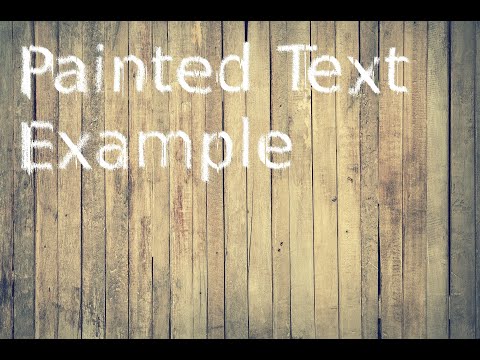 GIMP How To Make Painted Text ? | Painted Text In GIMP | GIMP Text Example
