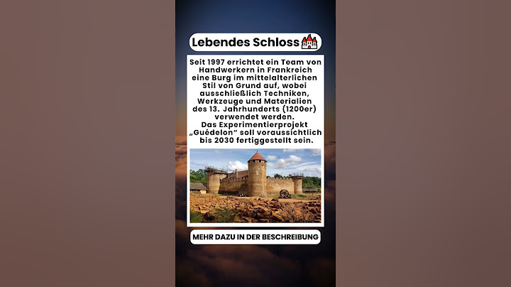 Sie bauen seit 1997 eine mittelalterliche Burg in Frankreich! 🏰