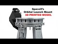 Spacexs orbital launch mount 3d printed model