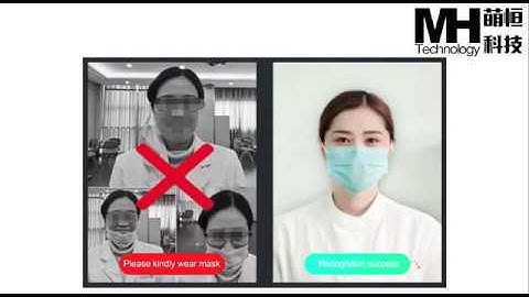 Non-contact Ipad  face recognition & body temperature detection system