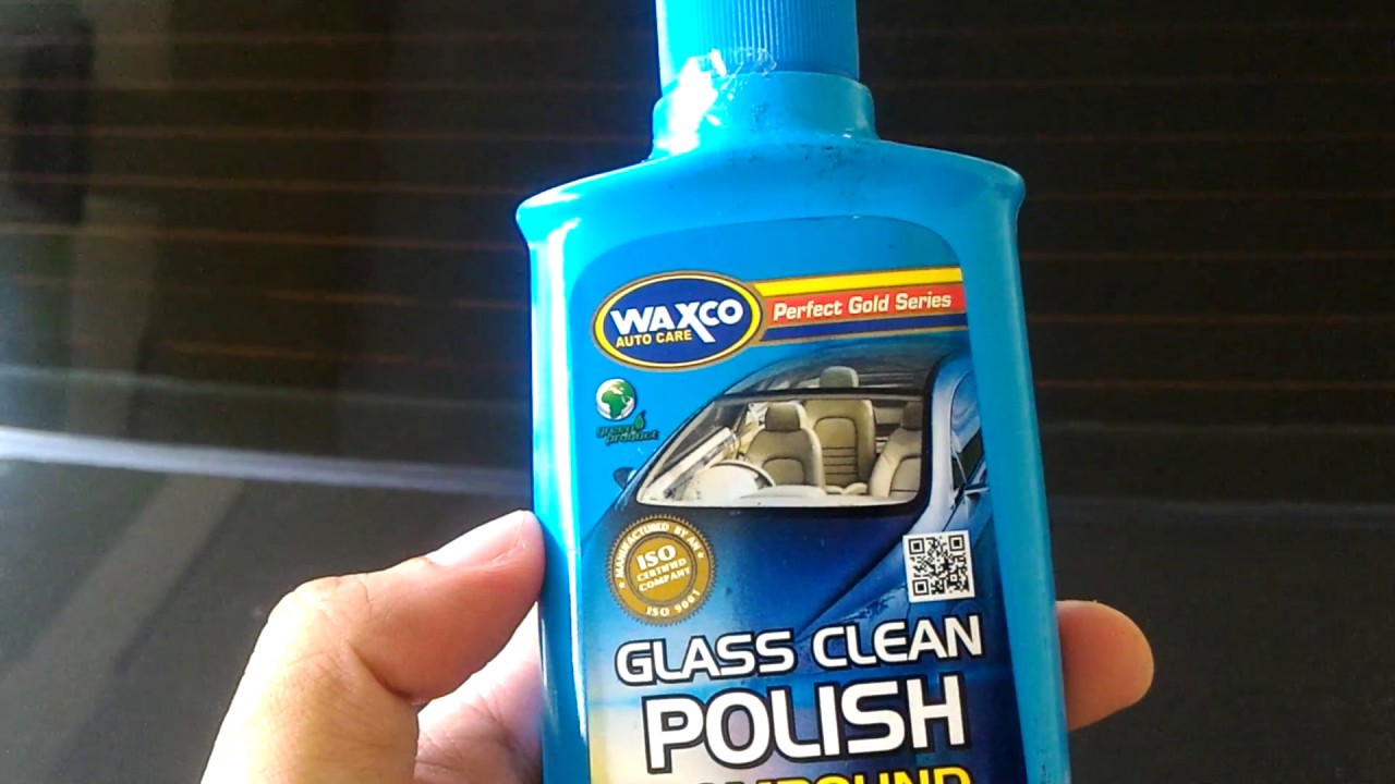 Waxco Glass Clean & Polish Compound in w202 Glass YouTube