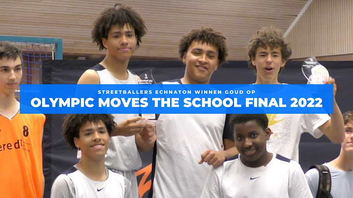 Streetballers Echnaton op weg naar goud op Olympic Moves The School Final 2022