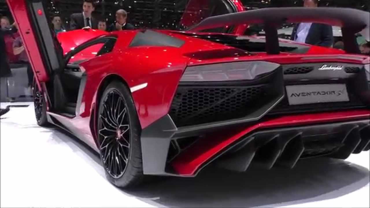 Lamborghini Aventador SV - Geneva Motorshow 2015 - YouTube