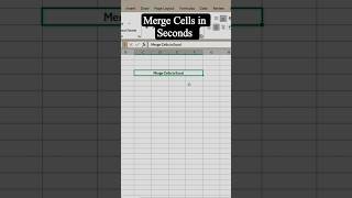 Merge Cells in Seconds | This Shortcut will save your time #ExcelTips #computertips #excel