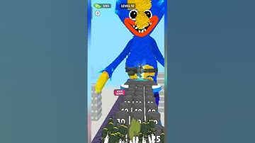 Rockets Stack - Lets destroy Huggy Wuggy #shorts #fyp #rocketsstack #androidgames #games