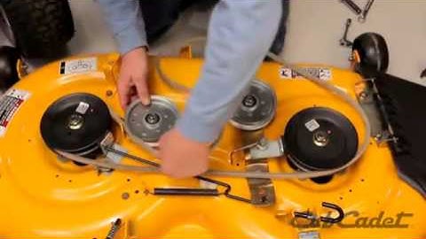How to Change the Deck Belt on a Cub Cadet Riding Lawn Mower  Using Model 13WX90AS010