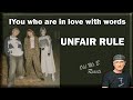 UNFAIR RULE「言葉に恋する君が」You who are in love with words (Reaction)