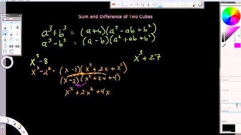 Calculus A difference of two cubes