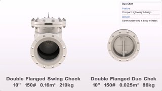 Duo-Chek Check Valves Compared to Conventional Swing Check Valves Net Worth