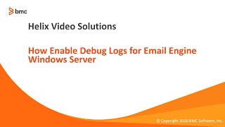 BMC Remedy AR Server: How to Enable Email Engine Debug logging on Windows Server