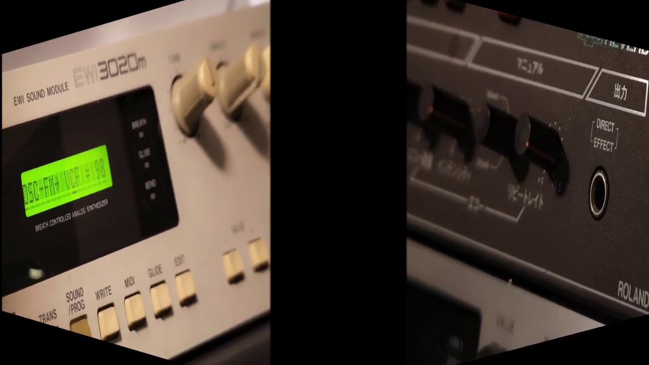 Akai EWI3020M takes a stroll with Roland RDE 1800 - YouTube