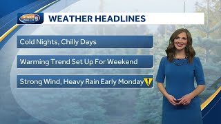 Video: Cold nights, chilly days through end of work week