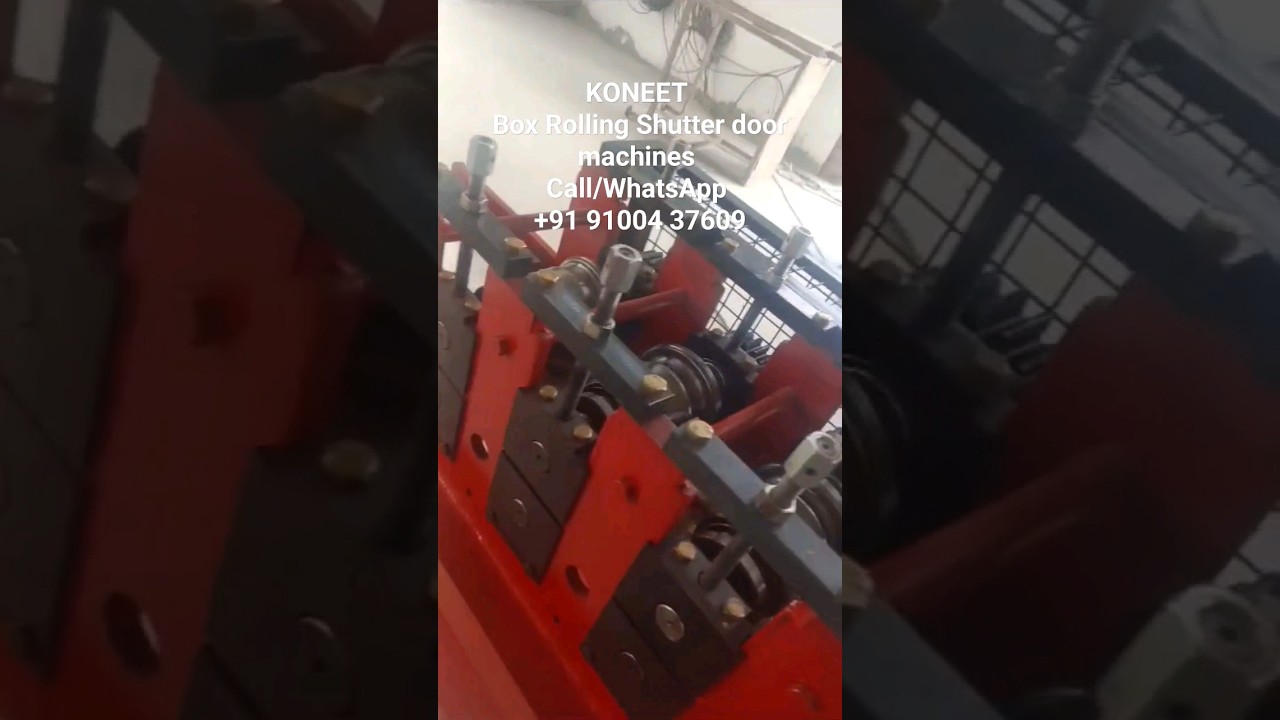 KONEET Box Rolling Shutter door machines Call/WhatsApp +91 91004 37609 