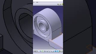 Pillow Block Bearing Housing Design Step by Step #cadtutorial #catia #catiav5 #cad #mechanicaldesign