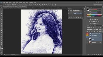 PHOTOSHOP Scribble Pen Sketch Photoshop Action Tutorial #PhotoshopTutorial