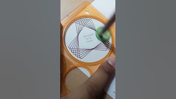 Simple Spirograph Design Geometric shapes 124 #shorts #ytshorts #trending