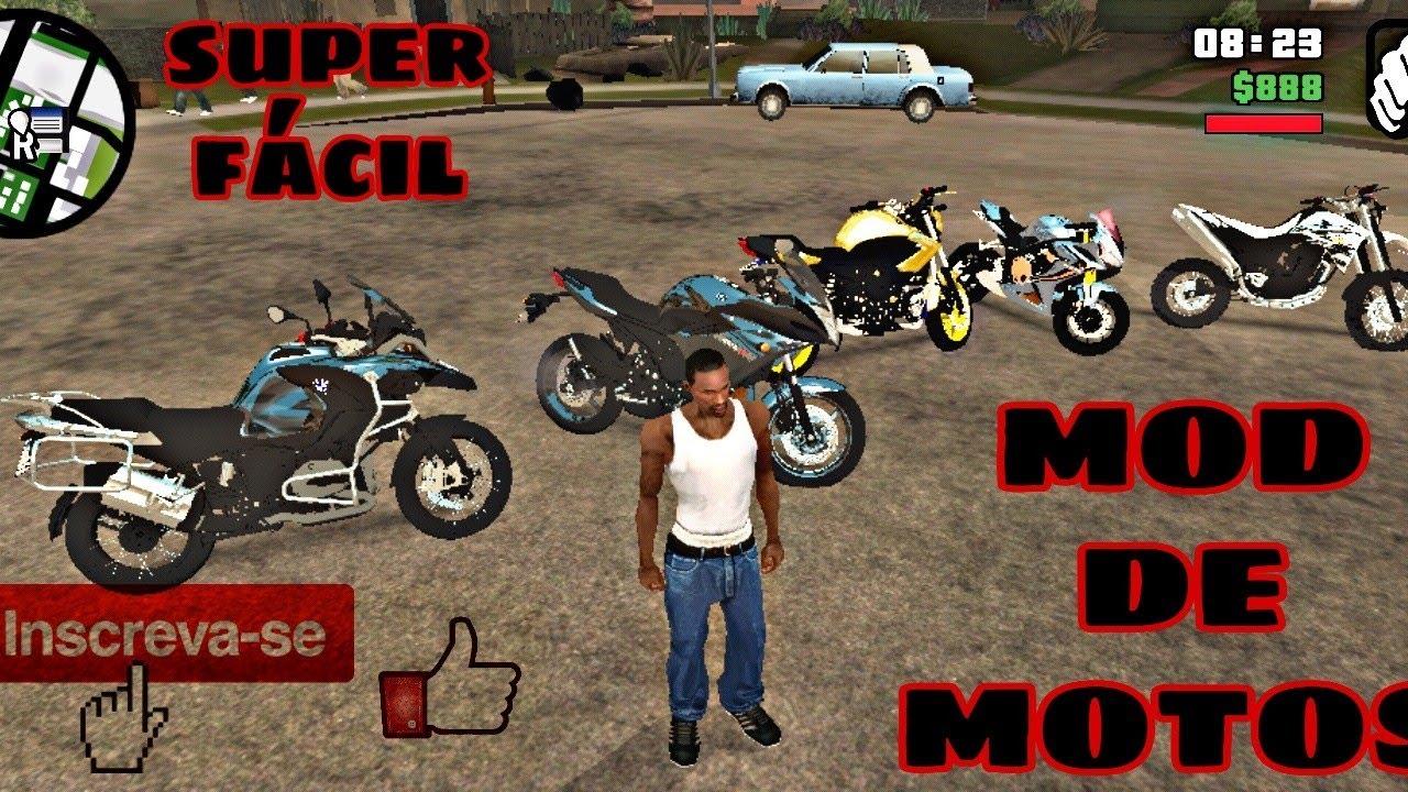 MOD DE MOTOS GTA SAN ANDREAS u.u - YouTube
