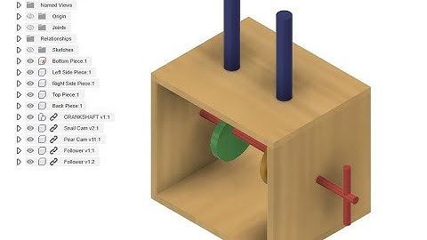 PLTW IED - Activity 4.1.7 - Automata Box in Autodesk Fusion - Follower Creation and Constraining