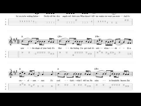 Cruel Summer (Melody TAB) - Taylor Swift