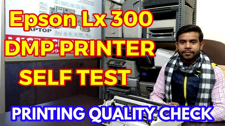 Epson Lx 300 ll Self Test//Print Quality check in Hindi