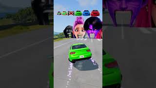 Small To Big Cars Crash VS 67 X Mira X Jinu Kpop X Rumi #beamng #kpopdemonhunters #scoobydoo