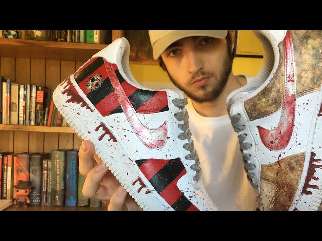 Jason Friday the 13th Custom Air Force 1s Custom Black Air 