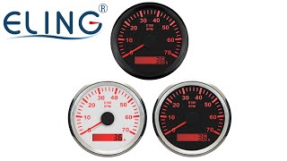 New 85mm Tachometer RPM Gauge with Hour Meter for Car Truck Boat Yacht