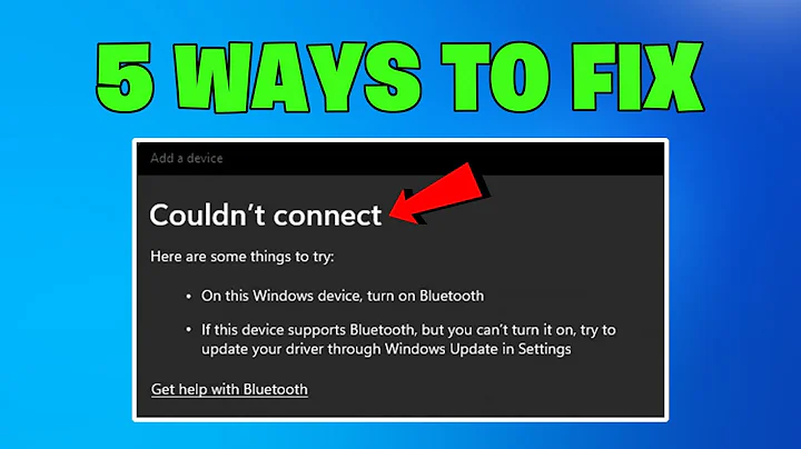 How To Fix Bluetooth Couldn’t Connect Error in Windows 11/10 - NEW✅