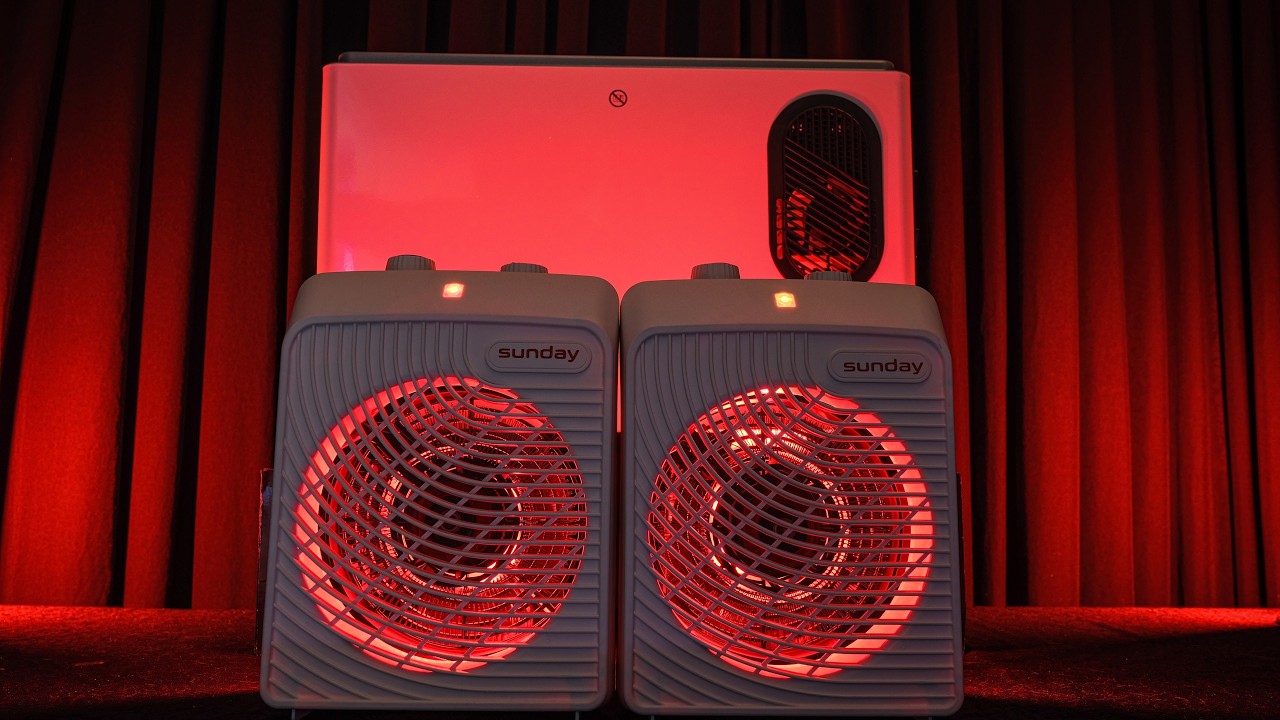 💤 Triple Heater Fan & Box Fan White Noise for Sleeping- Deep Relaxing Fan Sound (10 Hours ) 😴