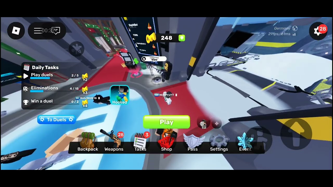 Small Backpack opening in rivals