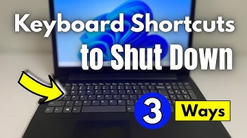 Keyboard Shortcuts to Shut Down Windows Laptop or PC - (3 Ways)
