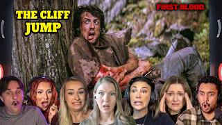 "The Cliff Jump" Survival Moment – First Blood (1982) | First Time Watching Reaction Compilation