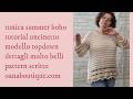Tunica Summer Boho 2 0  tutorial uncinetto topdown raglan oanaboutique