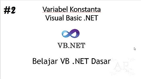 Belajar Dasar VB.NET - Variabel Konstanta